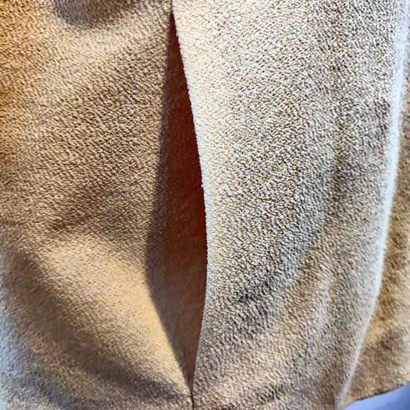 Escada Womens Vtg Yellow Wool Nylon Open Front Pockets Lined Blazer 38 (US M) - Picture 6 of 12